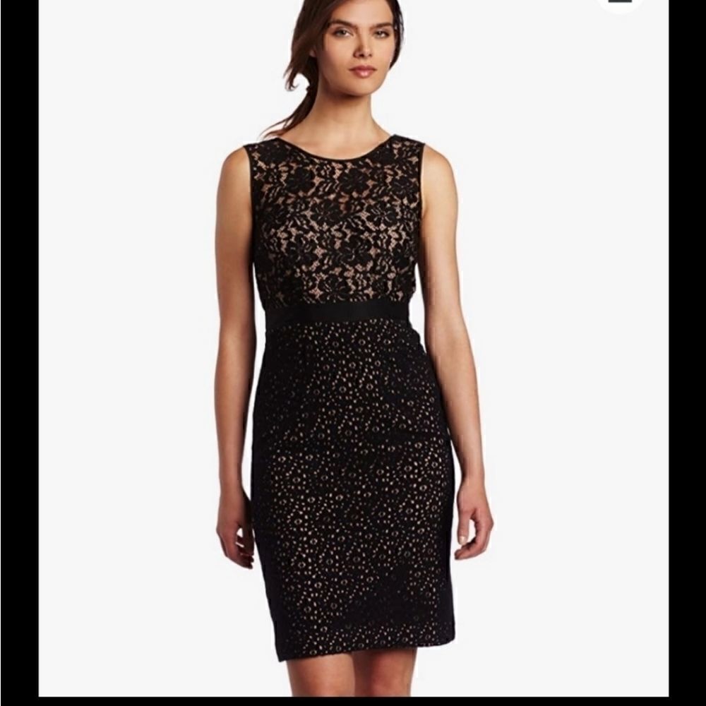 BCBGMAXAZRIA Little Black Dress Lace  Alice Dress 0